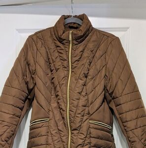 Kenneth Cole New York Brown Puffer Jacket